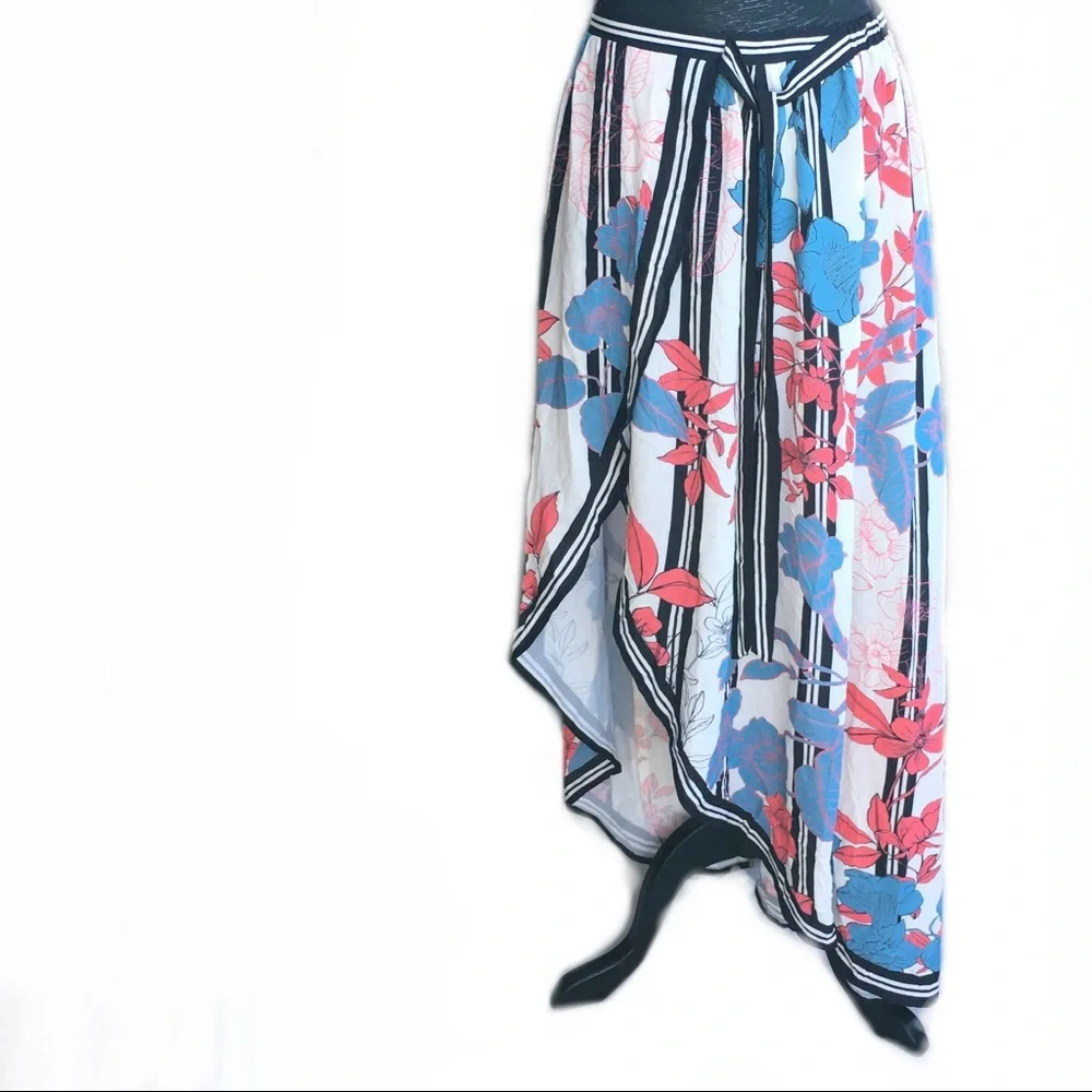 Flying Tomato Maxi Asymmetrical Print Skirt - Picture 1 of 6